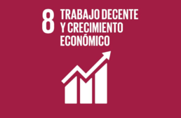 Imagen ícono ODS 8. Trabajo decente y crecimiento económico