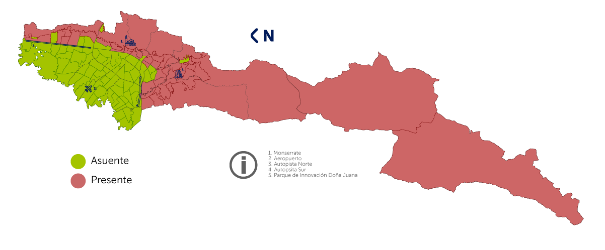 Imagen del mapa de avenidas torrenciales