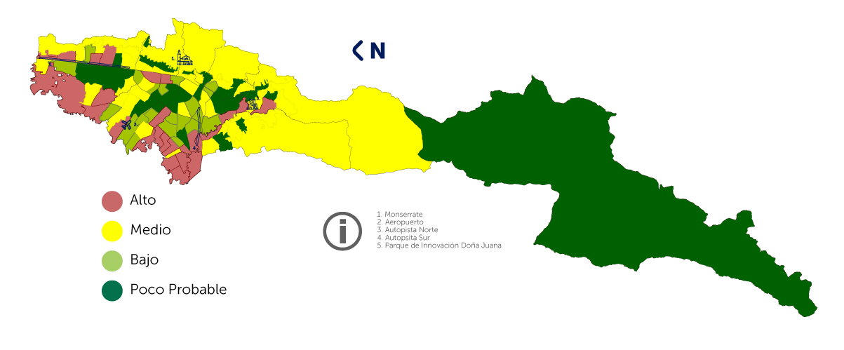 Imagen del mapa de inundaciones