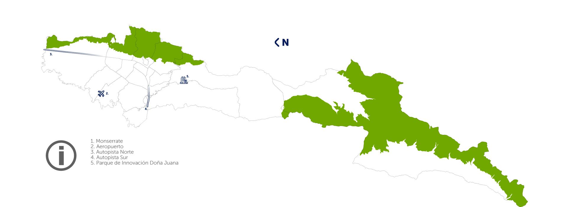 Mapa de áreas para la conservación y protección ambiental