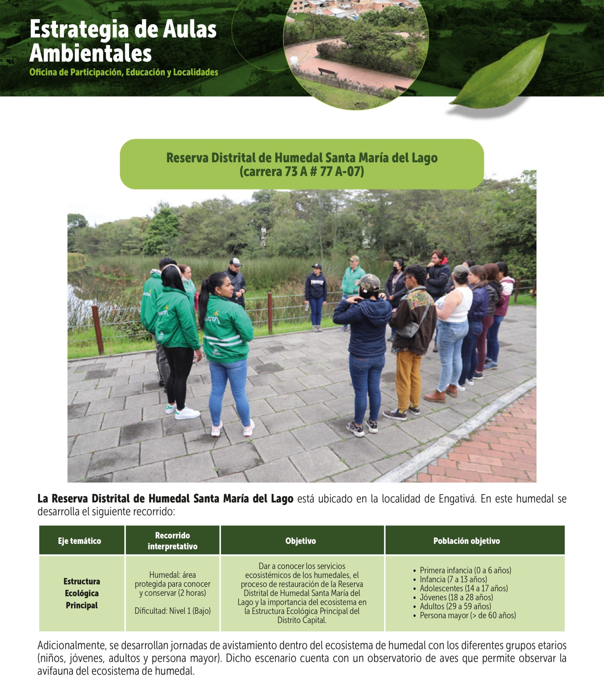 Aula Santa María del Lago 2026