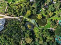Foto aérea del jardín botánico. Fuente: JBB