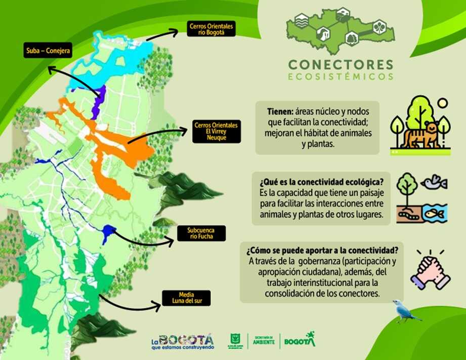 Conectores ecosistémicos de Bogotá. Pieza SDA
