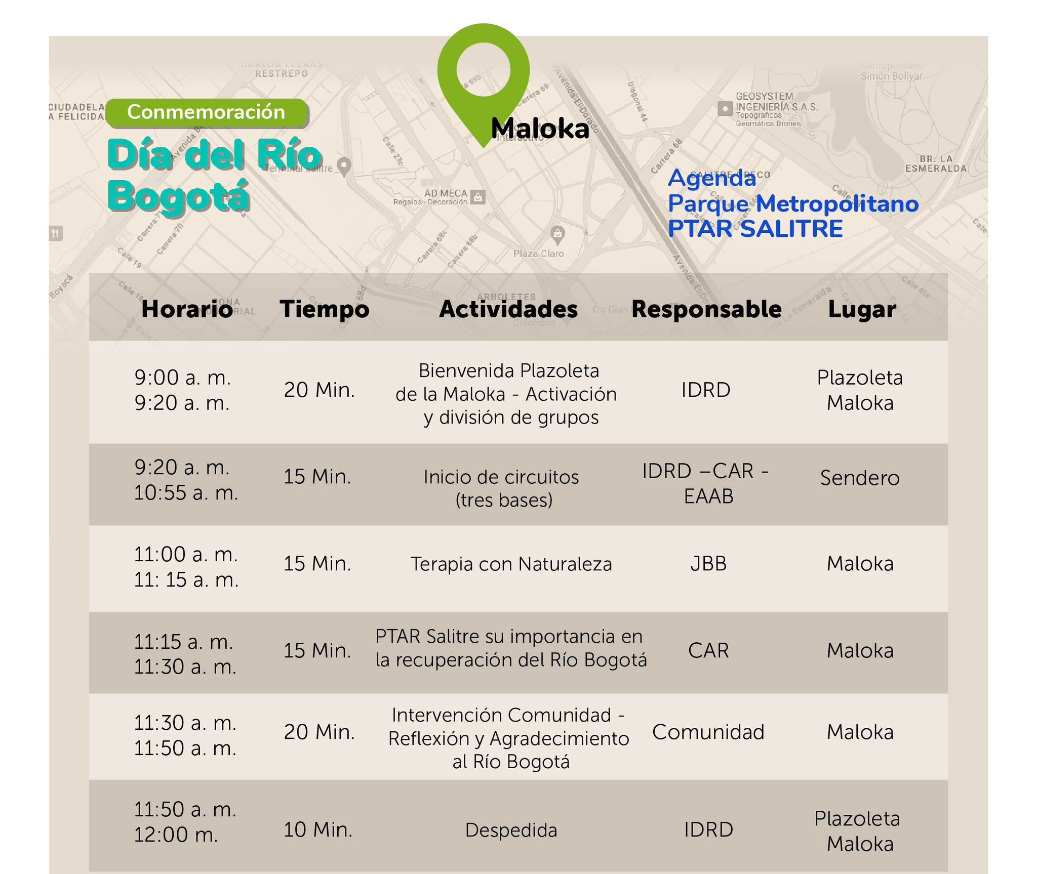 Actividades Día del Río Bogotá 2024